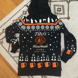 Tito’s hoodie/ ugly sweater! New